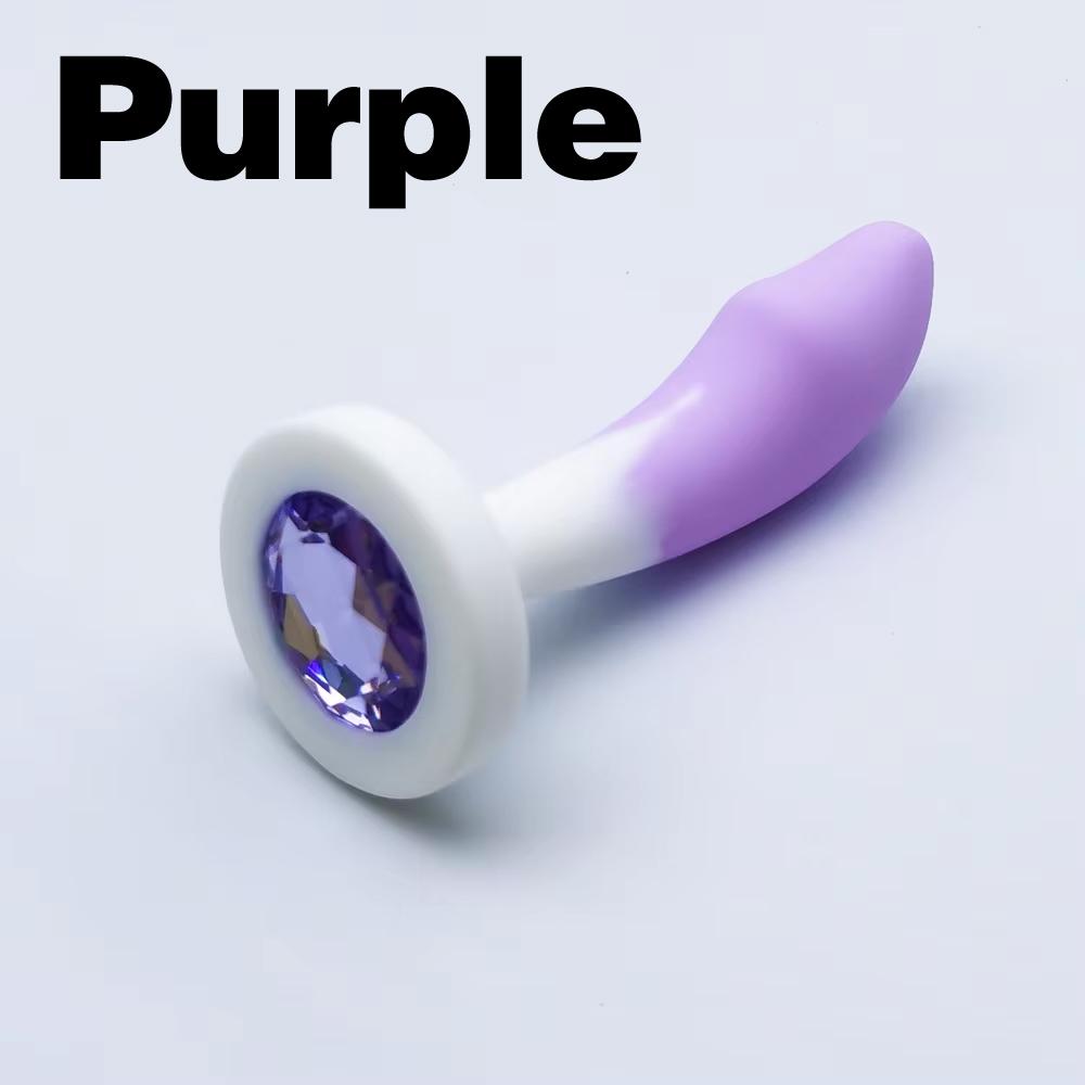 3 Color Silicone Anal Plug 3 Sizes Butt Plug Crystal Base Analplug Sex Toys For Woman Men Anal Toys Anal Dildo Adult Toys