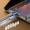 Fast 240W Type C Connectors Highly Power USB C Adapter With LED Indicator Supports 8K60Hz Video And 40Gbps Data Transfer