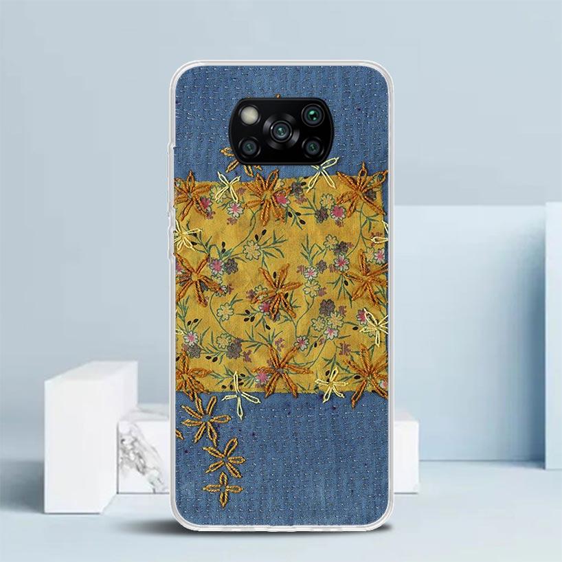 Jeans Cowboy Denim Printed Phone Case For Xiaomi Poco F7 Ultra X5 X6 X7 Pro M7 Redmi 15C 15 13C 13 12C 12 10C 10 10A 9 9C 9A 9T