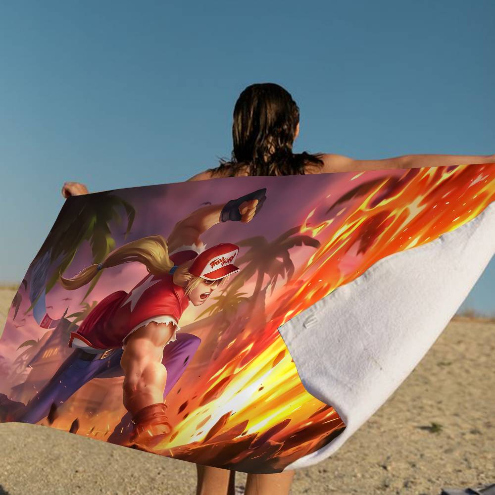King Of Fighters Retro Game Microfiber Beach Towel Absorbent Quick Dry Soft Yoga Swimming Resort Mountain Climbing Towel