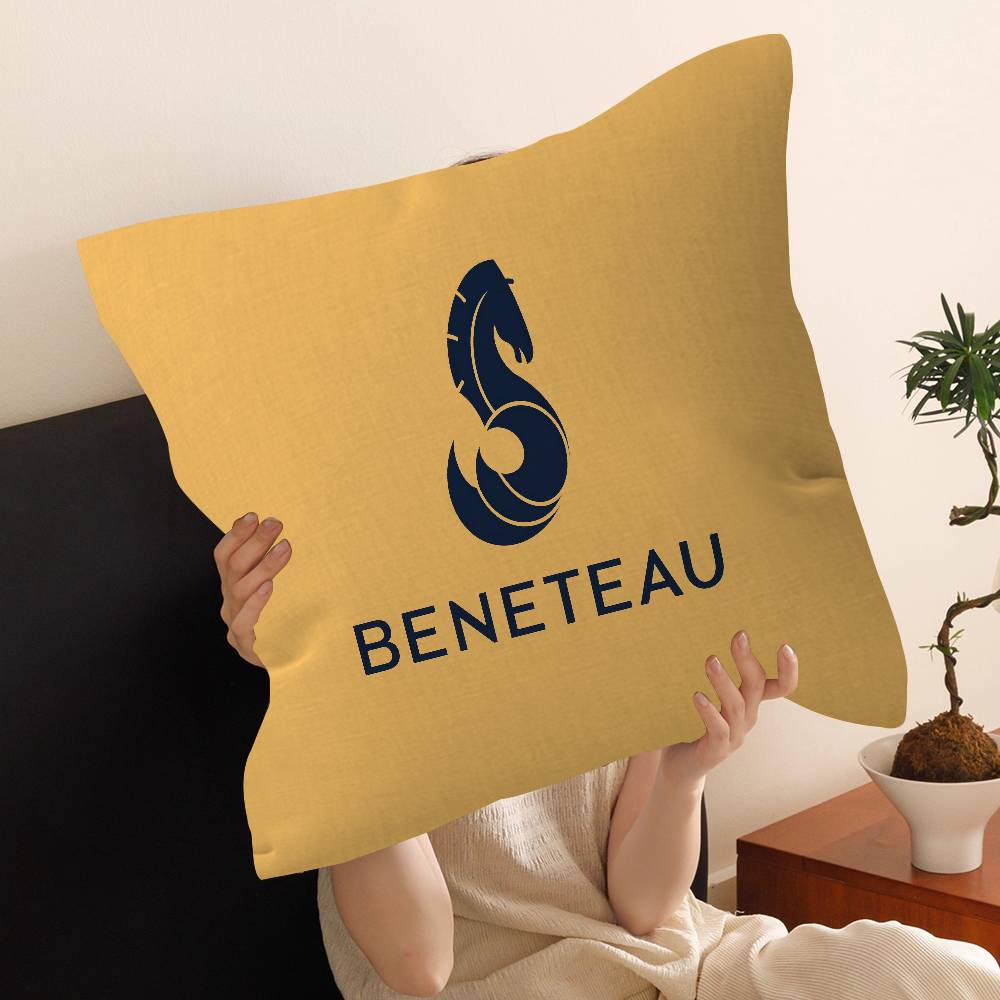 B-BENETEAU logo Pillow Anime Pillow Sofa Bed Head Pillow Cover Cushion Cover 45x45 cm Fashion