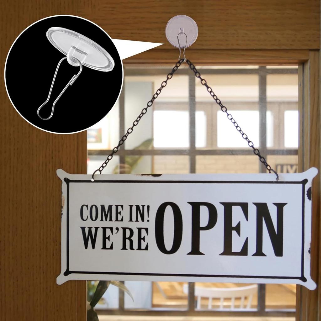 100 Pack Self-Adhesive Ceiling Hooks, No-Drill Ceiling Discs for Hanging, Removable Sticky Wall Hanger for Wedding, Birthday Wall Decoration - Clear