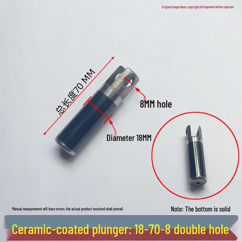 Universal High-Pressure Car Washer Pump: 1812 Plunger Piston Rod with Black Spray Porcelain Plunger & White Ceramic Tube