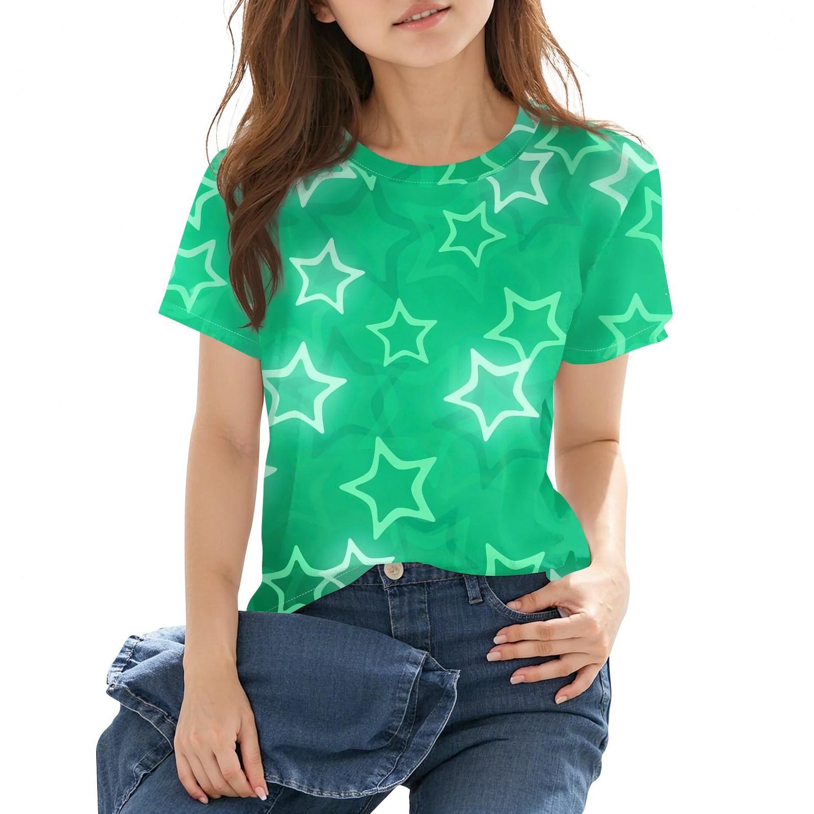 

Детская повседневная футболка с короткими рукавами и круглым вырезом с принтом, модная 160