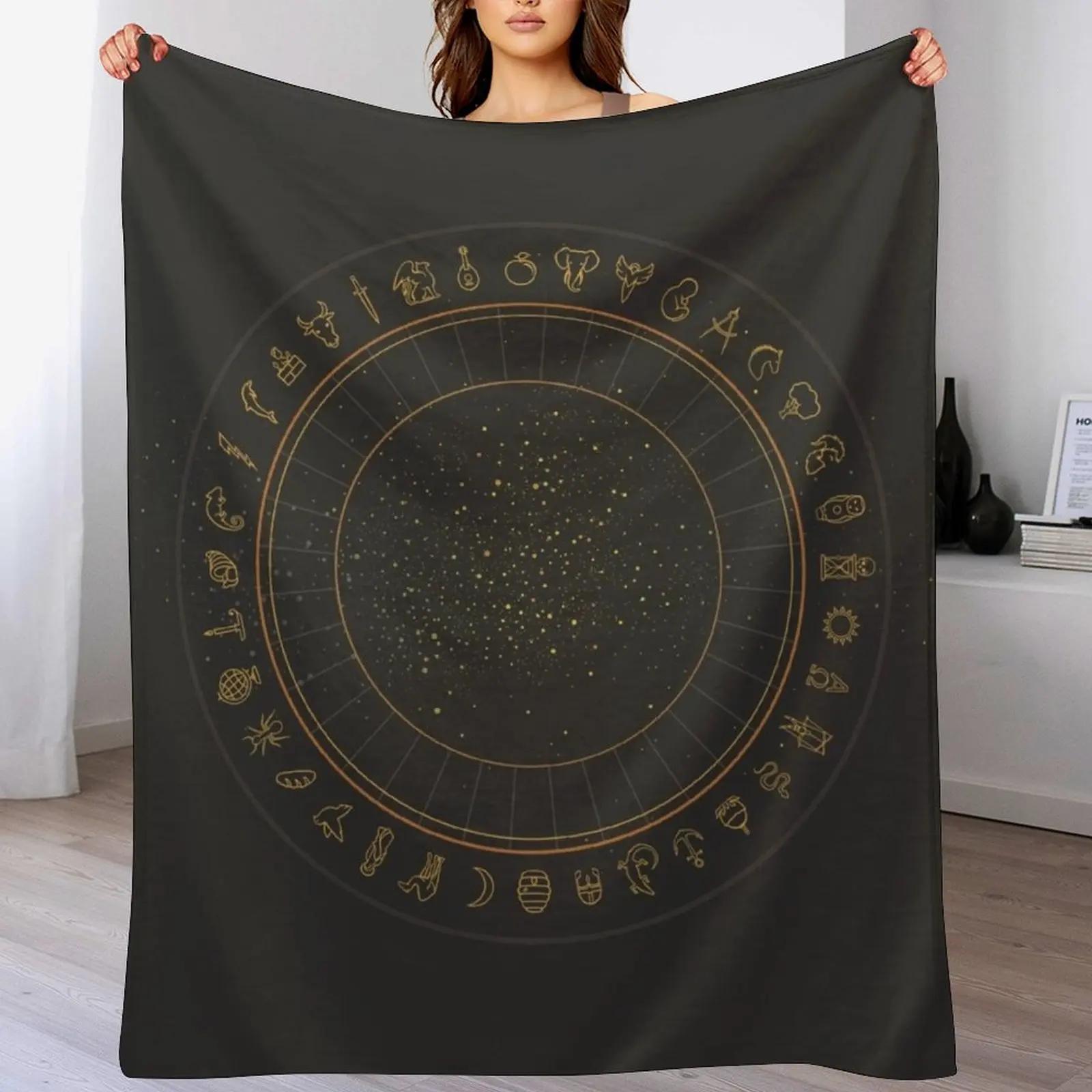 

Alethiometer Gold Throw Blanket Foldable Soft Warm Blanket for Outdoor Use 102x76cm(40x30in)