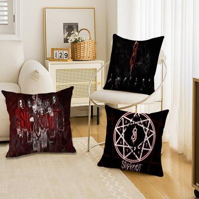 S-Slipknot Band 45*45cm Cushion Cover Pillow Cover Decor Pillowcase Home Pillowcase for Couch Pillow