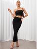 Spring/Summer Slim Fit Sexy Solid Color Skirt for Women