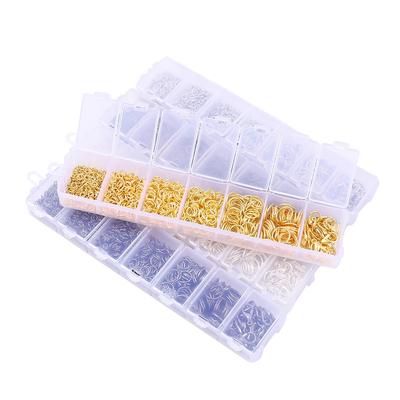 1 Satz/Karton 3/4/5/6/8/10 mm Biegeringe + 12 mm Karabinerverschluss-Zubehör