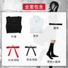 Nieuwe Chainsaw Man Uniform Drie Haviken Dynastie Uniform Schooluniform Geplooide Rok Chainsaw Man Oorlogsdemon