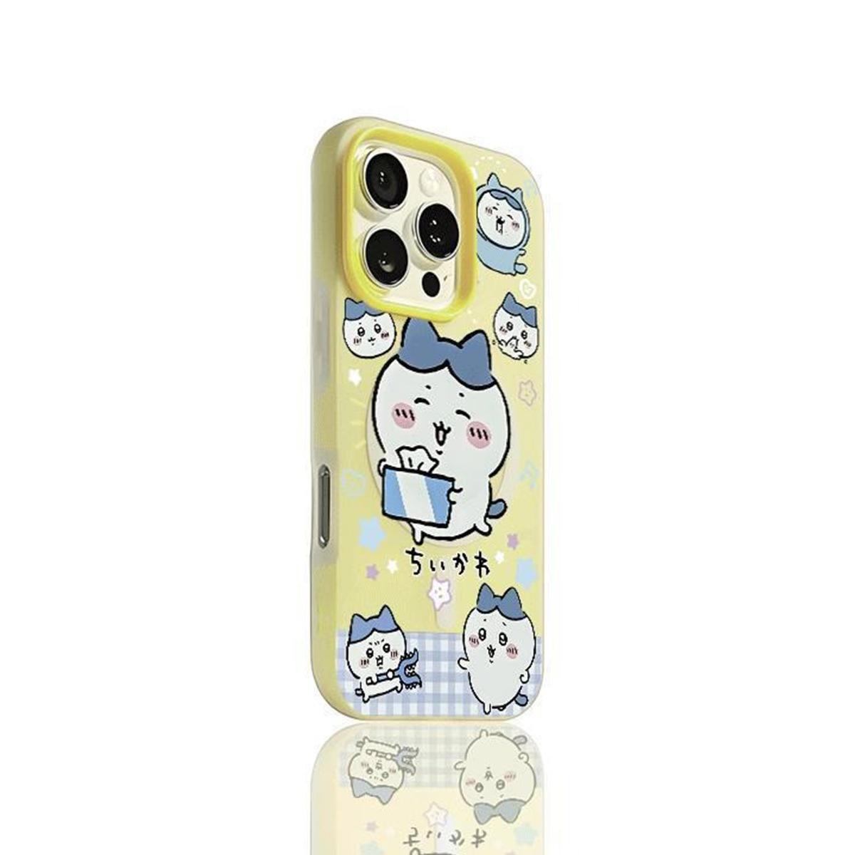 

Magnetic Jelly Two-in-one Mobile Phone Case Color Frame Stand Mobile Phone Case Rendering Gradient Cartoon Magnetic Mobile Phone Case For iphone 17PROMAX