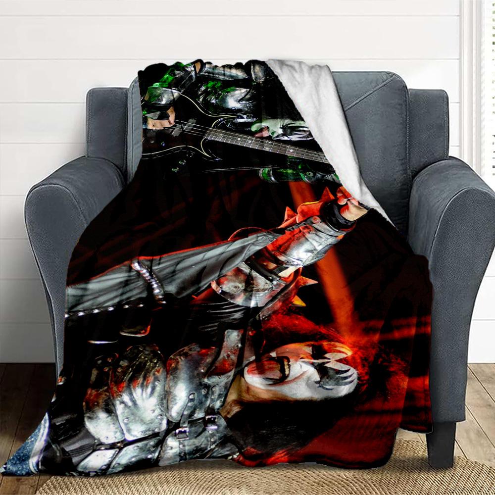 Kiss Performance Flannel Blanket Throw Blanket Soft Warm Sofa Bed Camping Home Decor Unique Christmas Gift C9261591