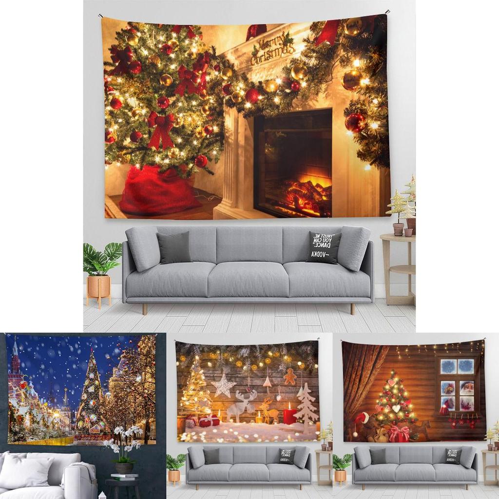 Festive Christmas Tapestry Background Cloth For Party Decor And More