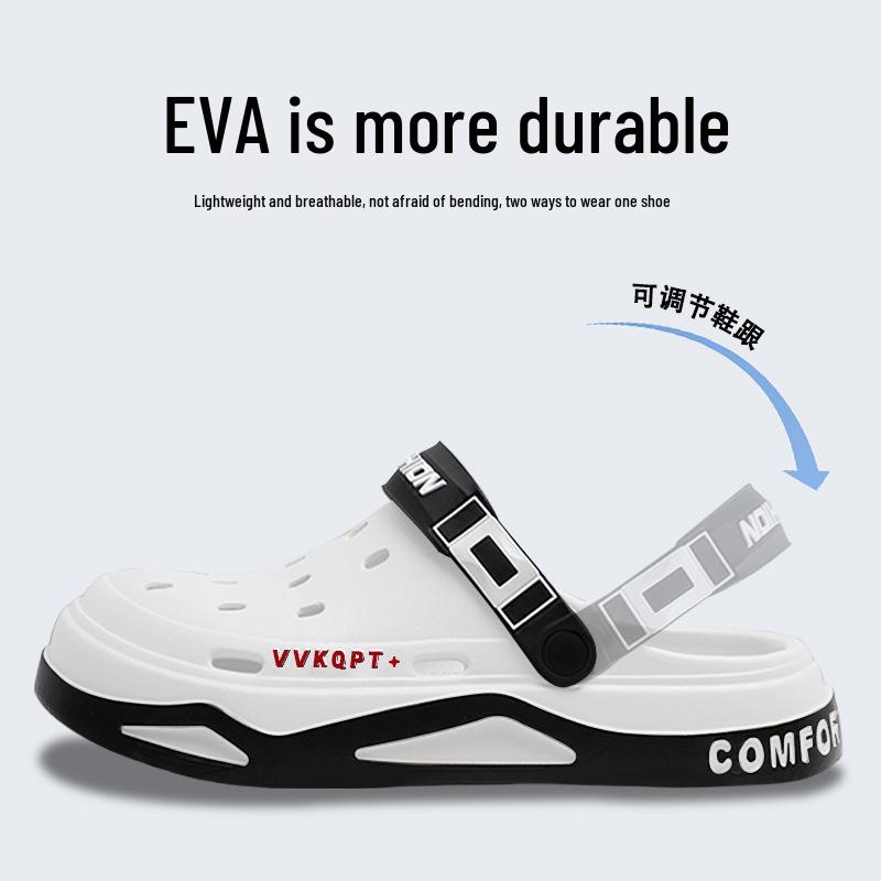 Men's Non-slip Sporty Clogs with Thick EVA Sole for Outdoor and Beach Wear
