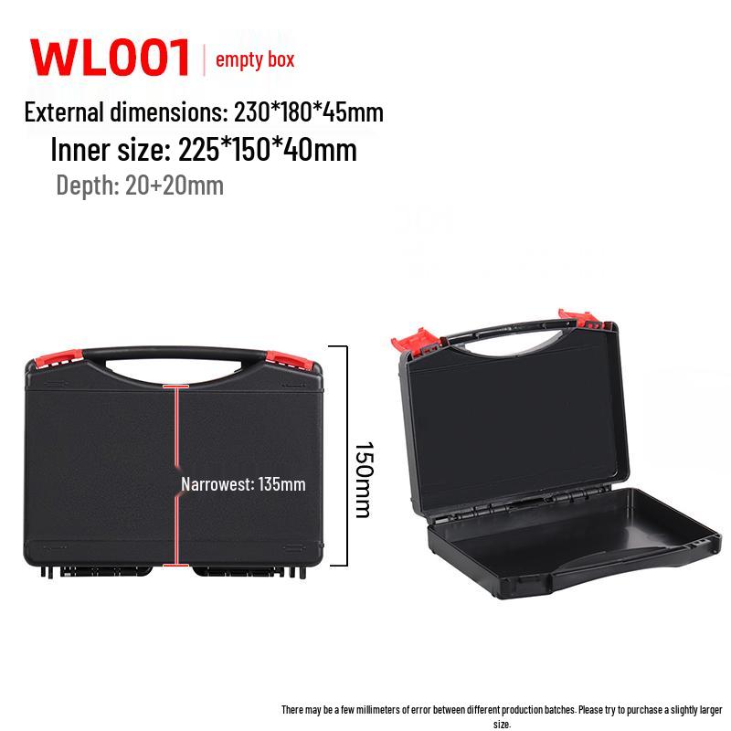 Multi-Functional Tool Storage: Handheld Plastic Box for Tools, Electric Drill, and Multimeter Equipment