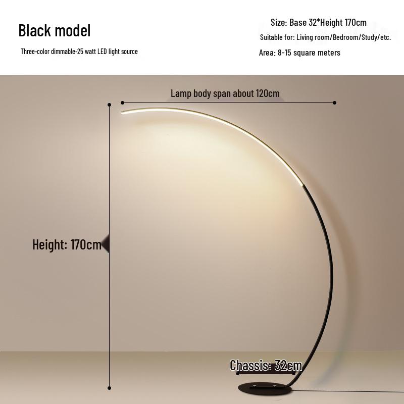 Modern Luxury Fishing Floor Lamp for Living Room, Bedroom, and Study