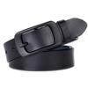 Women'S Belt Leather Pure Cowhide Simple Belt Black Casual Decorative Jeans With Women