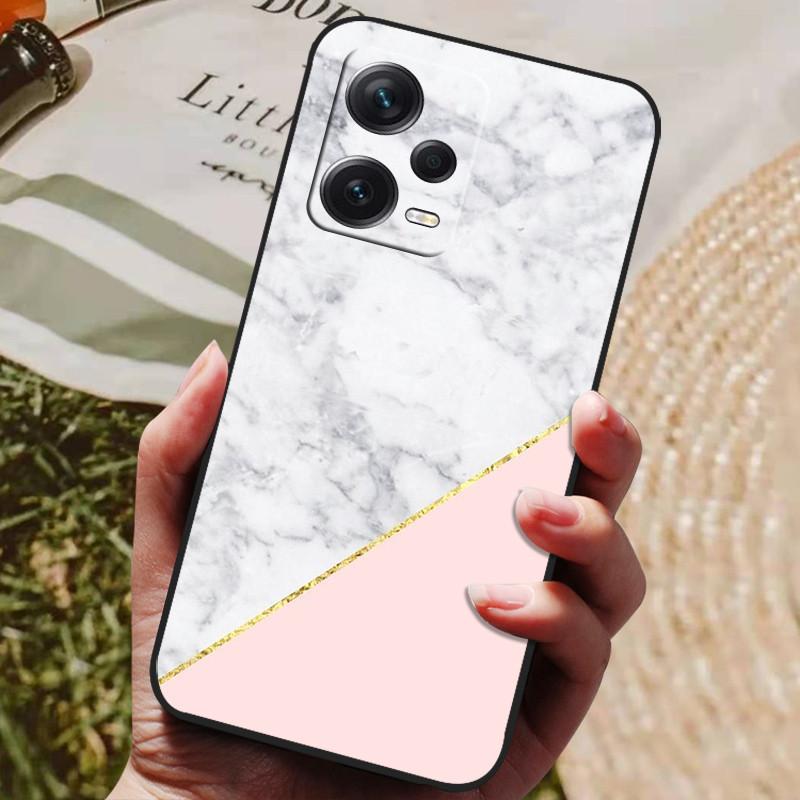 Dla Redmi Note 12 Pro 5G NFC Etui Czarna Pokrywka Lew Wilk Silikonowe Miękkie Tylne Etui Dla Telefonu Xiaomi Redmi Note12 Pro 5G Capa