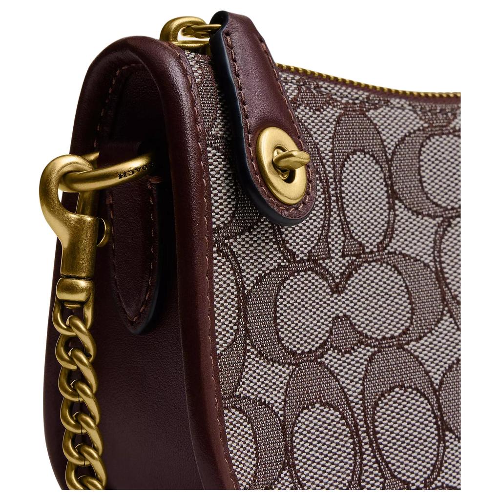 Coach Swinger 20 Classic Monogram Leather Handbag Small Women Handbags Oak Maple CDG68-B4S0M