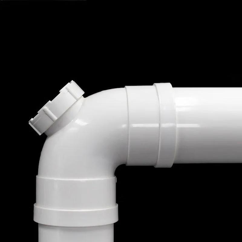 LANGZHIWEN PVC 90-Degree Drain Elbow (DN50, 10-Pack)