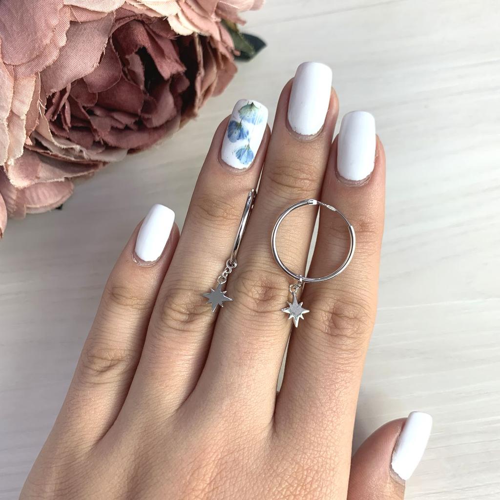 Silver Earrings Without Stones (2005759)