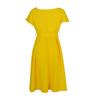Large Size Women Summer Fashion Solid Bowknot Bandage Dress Ladies One Piece V Neck Nipped Waist Dress