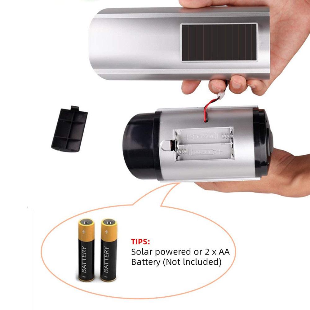Solar-Powered Dummy Surveillance Camera