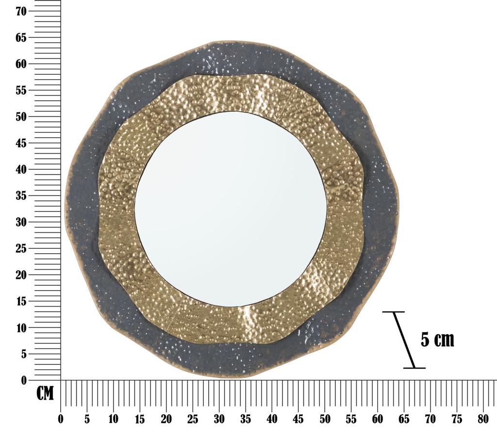 Wall Mirror Shai Dark Cm Ø 65,5X5