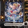 Personalized Wall Tapestry,Sailor Moon Custom Printed Name, Fabric Wall Art For Indoor Room Backdrop