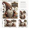 1pc/3pcs/4pcs Vintage Luxury Pearl Gnome Pattern Bathroom Set