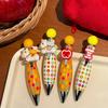Creative Ballpoint Pen Smooth Writing Twisting Bowling Ball Pen Dopamine Vibrant