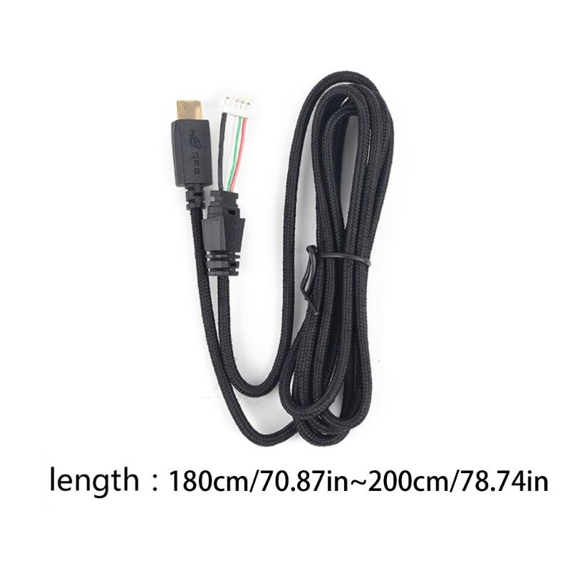 Kopfhörerkabel Audiokabel für ROG für Delta USB-C Gaming-Headset Zubehör Schwarz