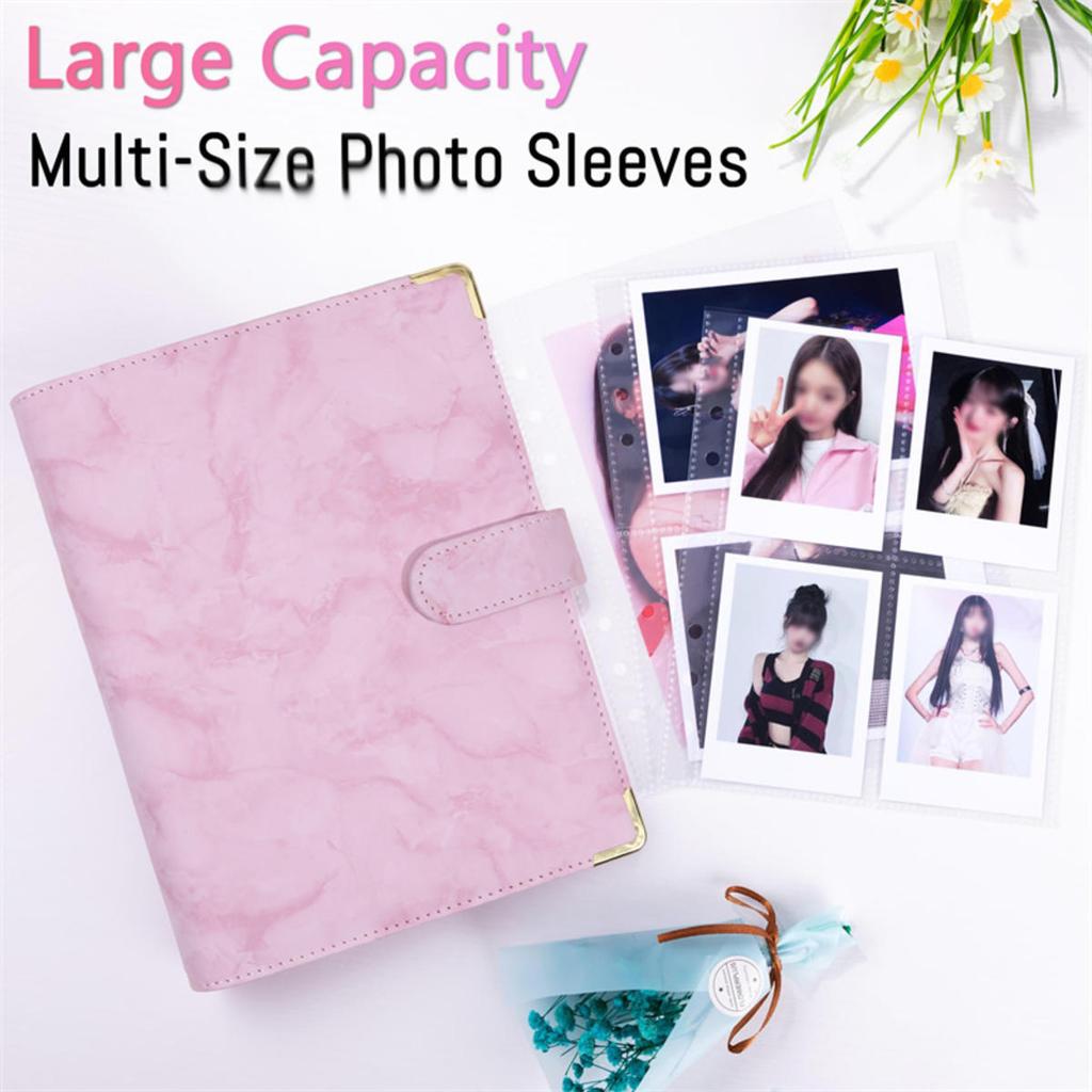 25 Pages Photo Card A5-Binder  Photo Albums Idol Cards Loose-leaf Collect Book Binder Photocard Holder