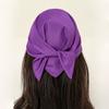 Einfacher quadratischer Polyester-Schal für Damen, Schaloberteil, Kopftücher, Leichte Halstücher, Haarbandana, Halstuch, Muslimischer Hijab