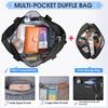 2Pcs Women's Travel Duffel Bag Waterproof Weekender Overnight Bag with Shoe Compartment