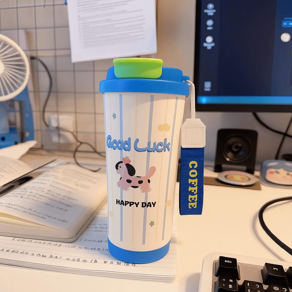 Leak-Proof Insulated Water Bottle Thermal Insulation Coffee Cup Cute Stainless Steel Mug  Daily Use