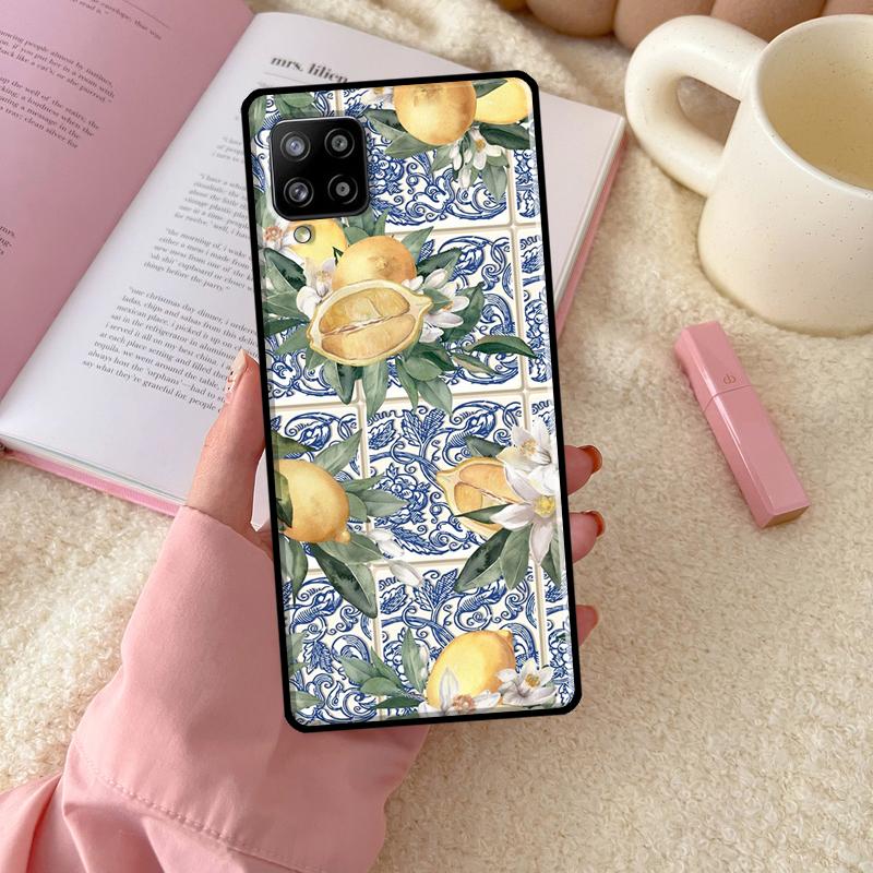 Mediterranean Lemon For Samsung Galaxy A54 A34 A14 A52 A32 A12 A13 A33 A53 A15 A16 A26 A36 A56 A06 A35 A55 Case
