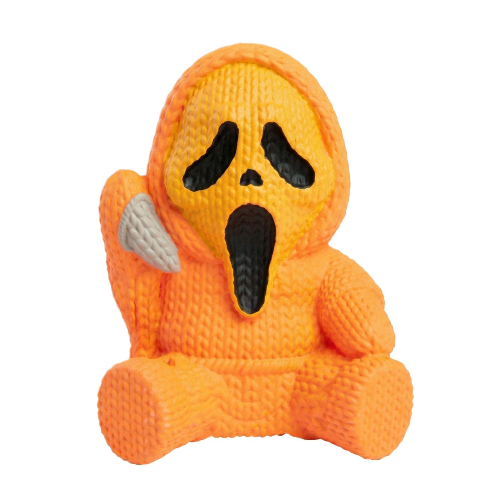 

3D Printed Desktop Decoration Figurine Ghost Face Character Sitting Style with Knife Prop for Home Office Desk Ornament Collectible One Size жёлтый