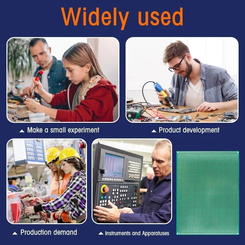 1PCS 12x18cm PCB Prototyp Board Double Side Circuit Boards Green DIY Protoboard Fiberglass Plate 12*18cm