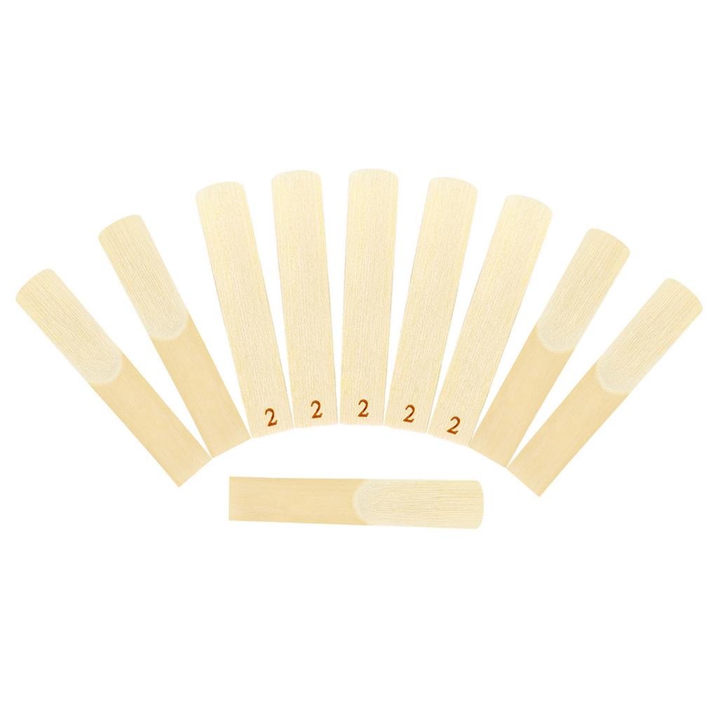 SLADE Saxophone Reeds 10 Pack Soprano Sax Reeds Rich Sound for Saxophone Beginner and Player Soprano Saxophone Reeds Kit