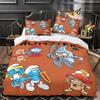 Cartoons 2/3Piece Smurfs- Bedding Set Duvet Cover Pillowcase Adult Boy Bedroom Decoration Children Gift Single Double Large Size