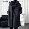 Men's Mid-Length Business Wool Blend Overcoat