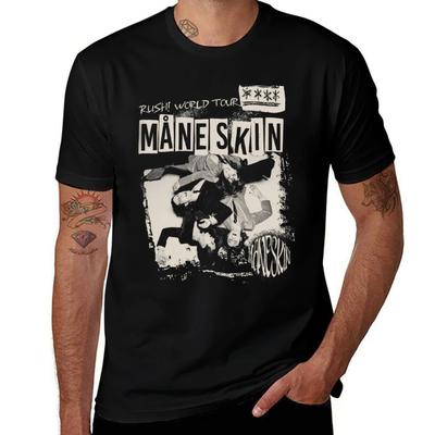Vintage Maneskin T-Shirt T Shirts for Man Slim Fit Funny T Shirts Man Funny T Shirts Dark Humor T-Shirt