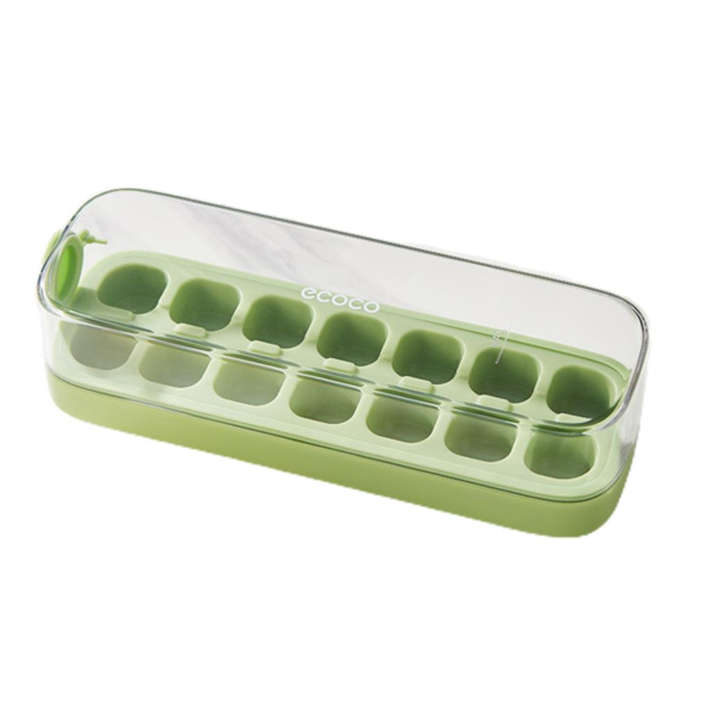 Ice Cubes Stencils Box Easy Release Mini Ice Cubes Tray with Removable Cover Stackable Spill Resistant Ice Cubes Stencils Box