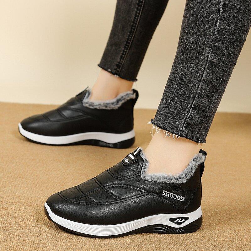 Winter new warm cotton shoes women's velvet thickened non-slip casual