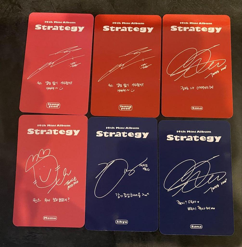 [USED] TWICE STRATEGY CD Unplayed First Press Bonus Trading Card Album