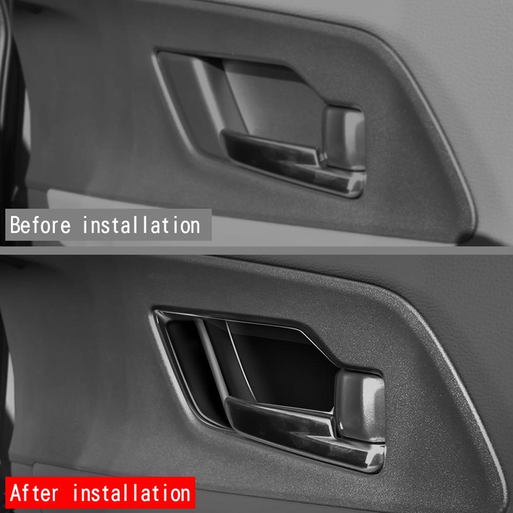For Toyota PRIUS 60 Series 2023 2024  Inner Door Bowl Panel Inside Handle Protector Cover Interior Mouldings Auto Style Sticker