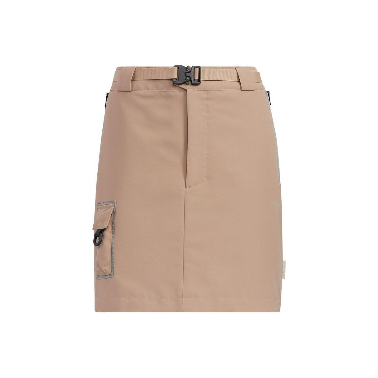 

Adidas Originals Multi-Pocket Solid Color Sporty Skirt Women Skirts Brown HE6592 38