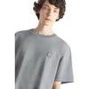 Maison Kitsune SS24 Fox Head Patch Loose Short Sleeve T-Shirt Men Tops Dark-Gray LM00107KJ0119-H170