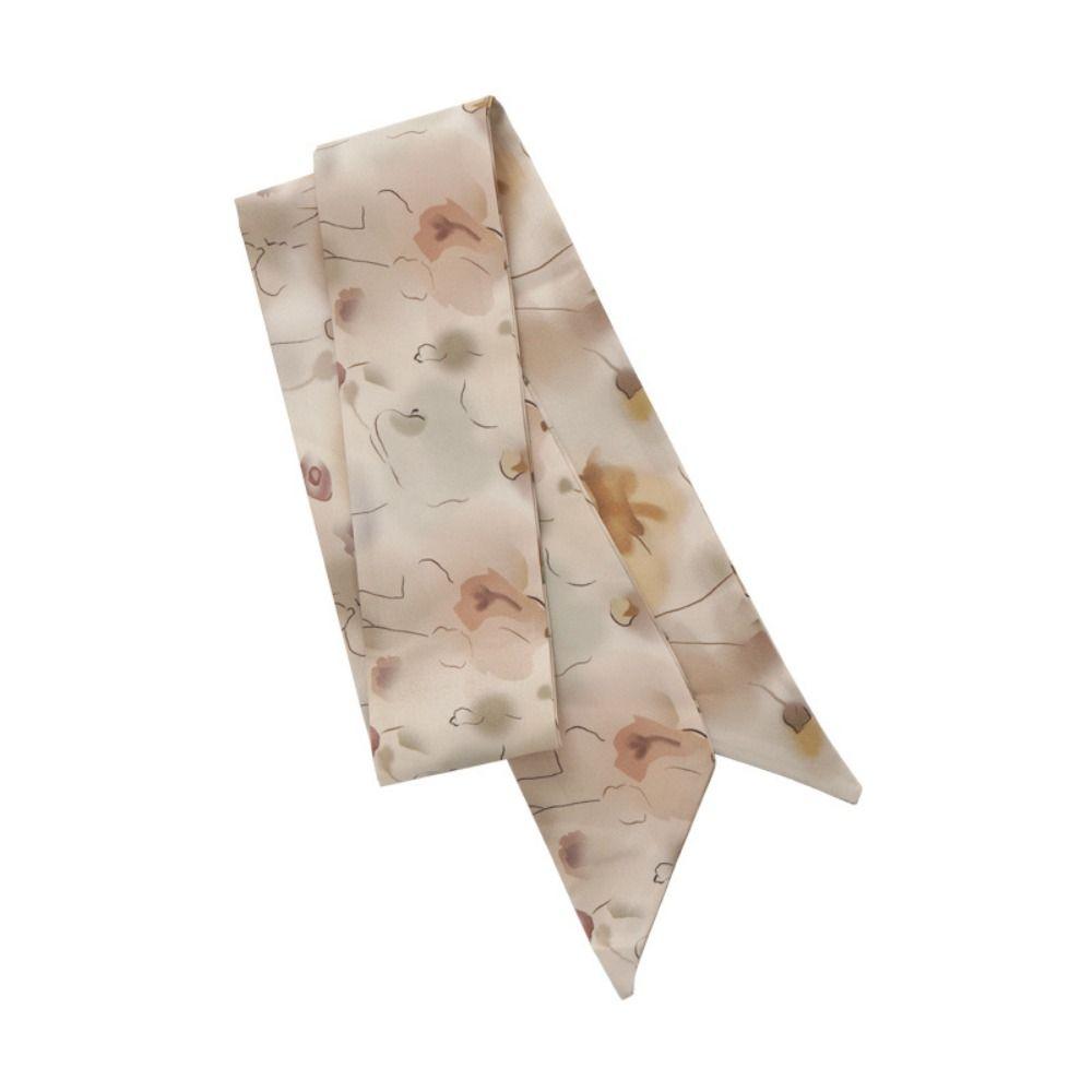 Hair Tie Ink Painting Silk Scarf Long Ancient Hair Band Ancient Style Long Silk Scarf  Headband