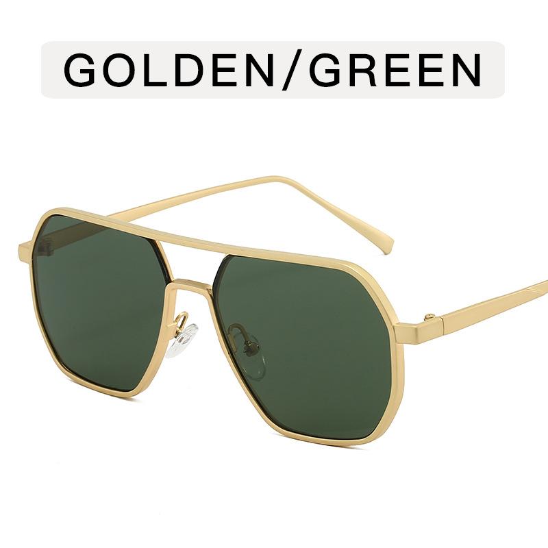 Pilot Shape Men's Sunglasses Double Bridge UV400 Protection Popular Sun Glasses Driving Hiking Sunglasses